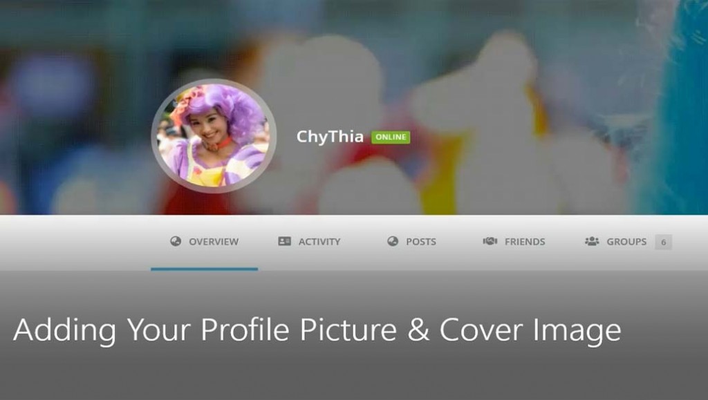 How to add your profile and cover pictures
