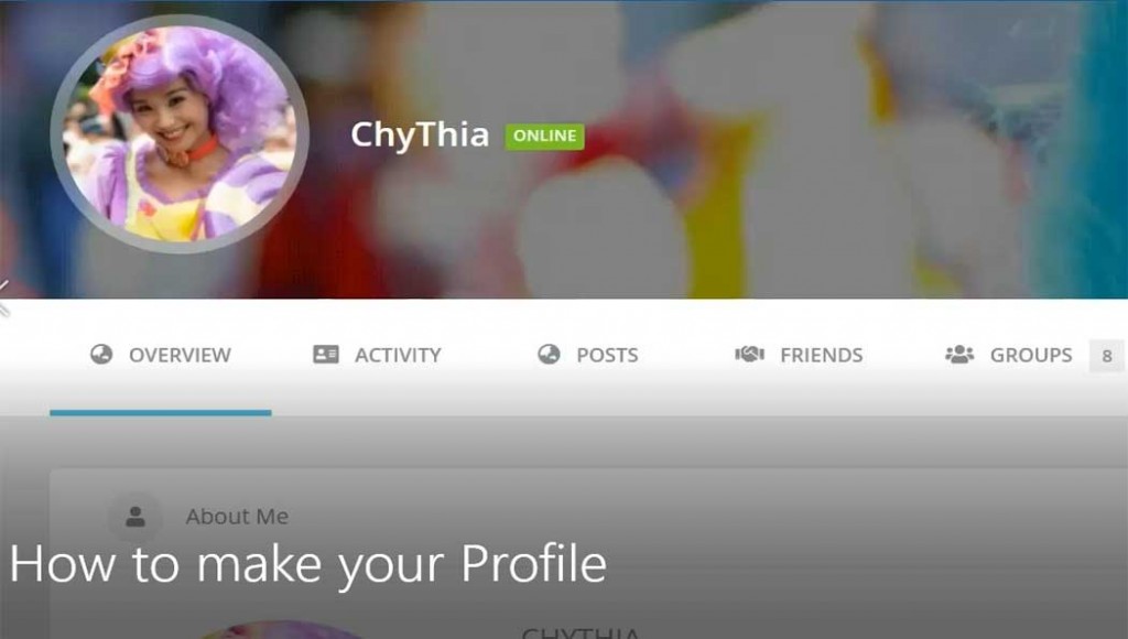 How to complete your profile information